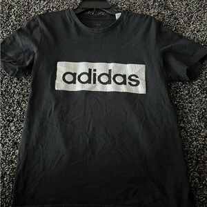 Adidas Black Tee with Bold Logo
